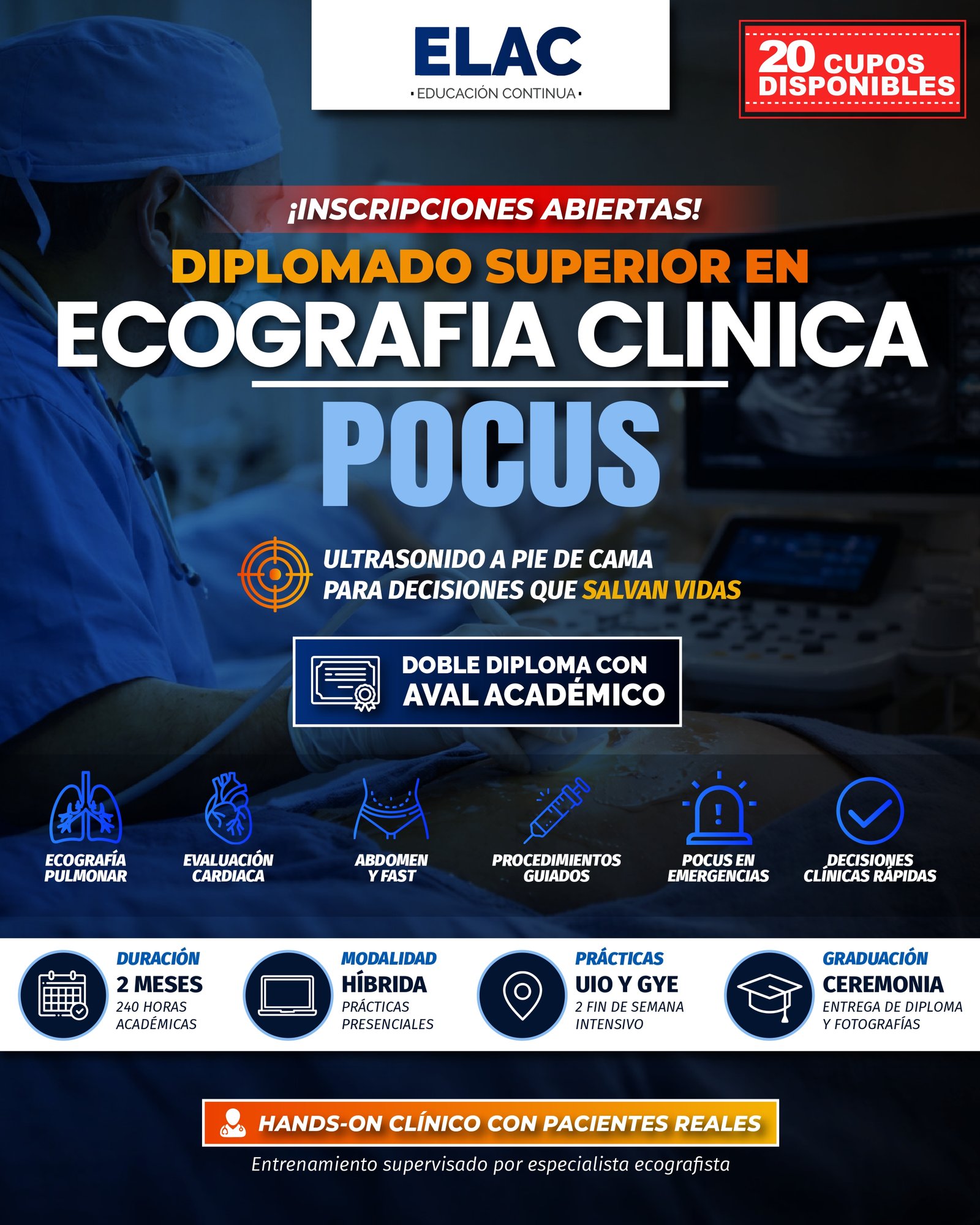 DIPLOMADO SUPERIOR EN ECOGRAFÍA CLÍNICA POCUS