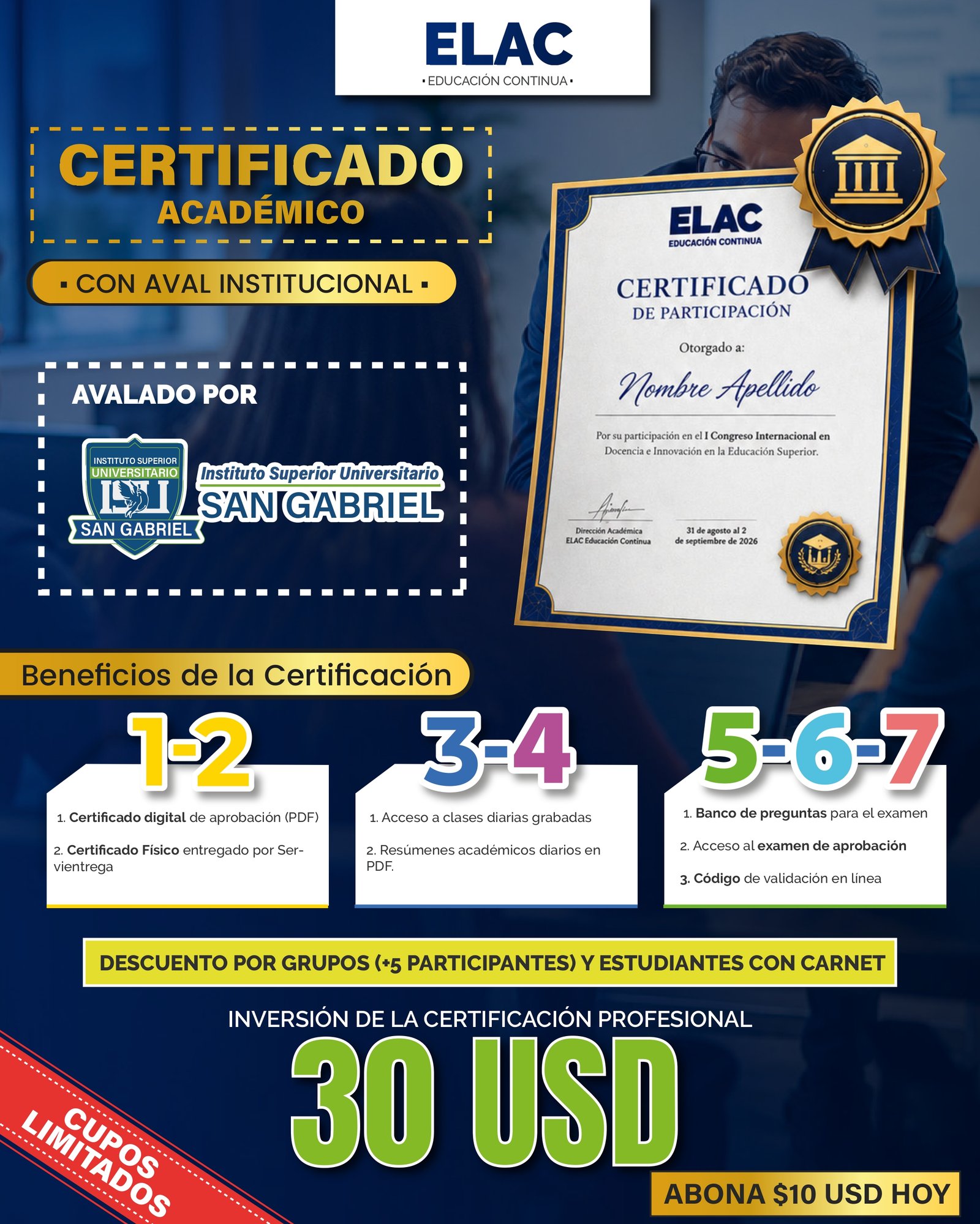 Temario de I CONGRESO INTERNACIONAL DE DOCENCIA E INNOVACIÓN EN LA EDUCACIÓN SUPERIOR 6